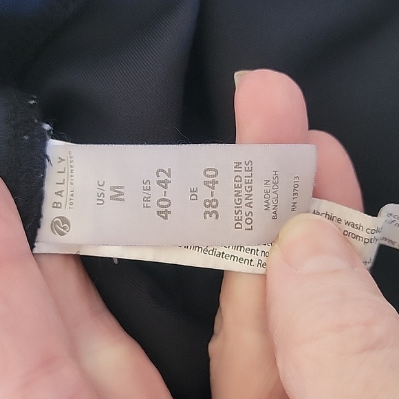 Bally Fitness High Rise Bike Shorts - Picture 4 of 6